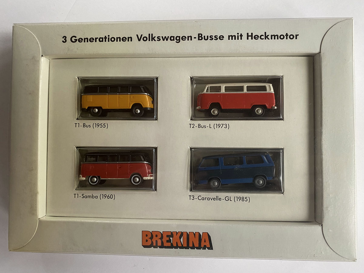 BREKINA 3 Generationen VW-Busse 9027