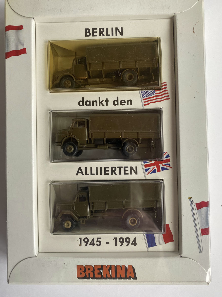 BREKINA - Berlin dankt den Alliierten - 3 LKW Modelle